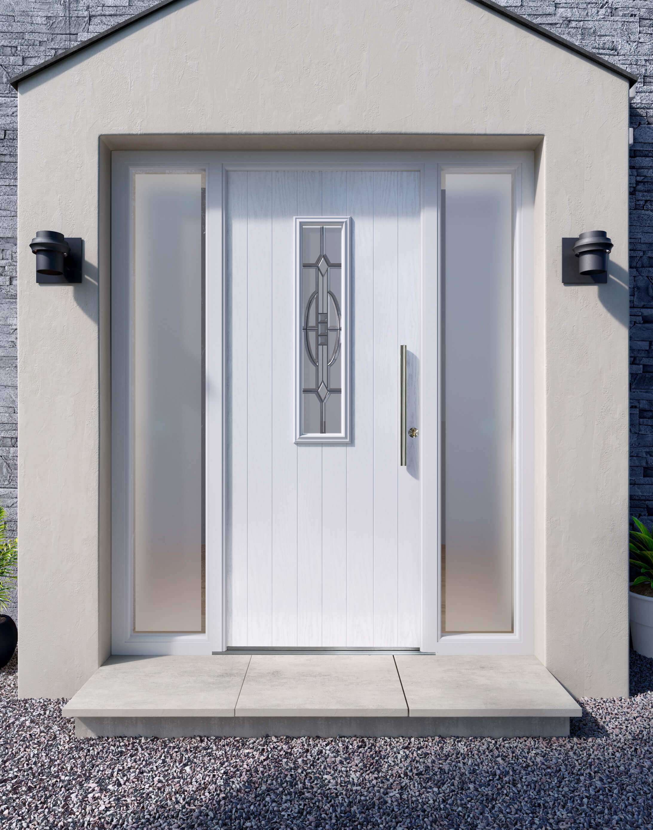Apeer Contemporary Doors - White Front Door