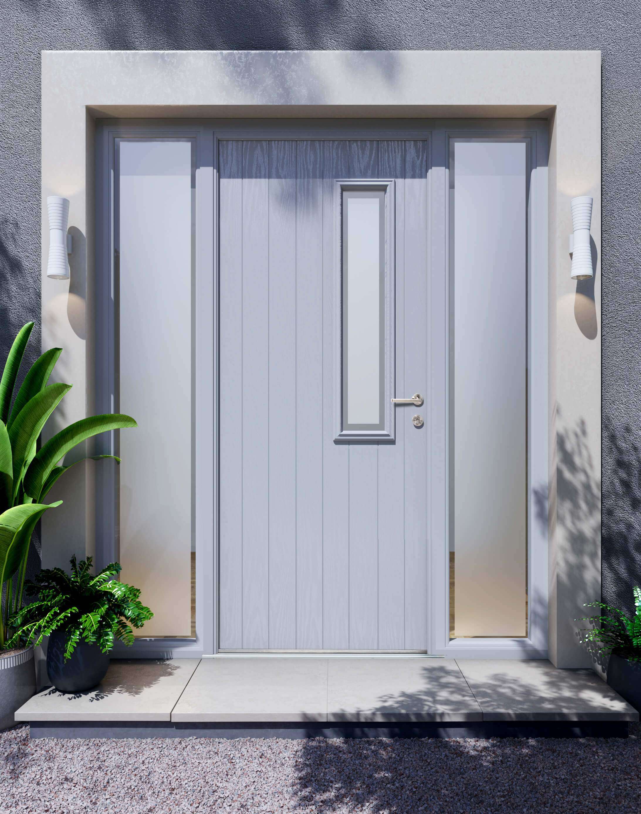 Apeer Contemporary Doors - Grey Front Door