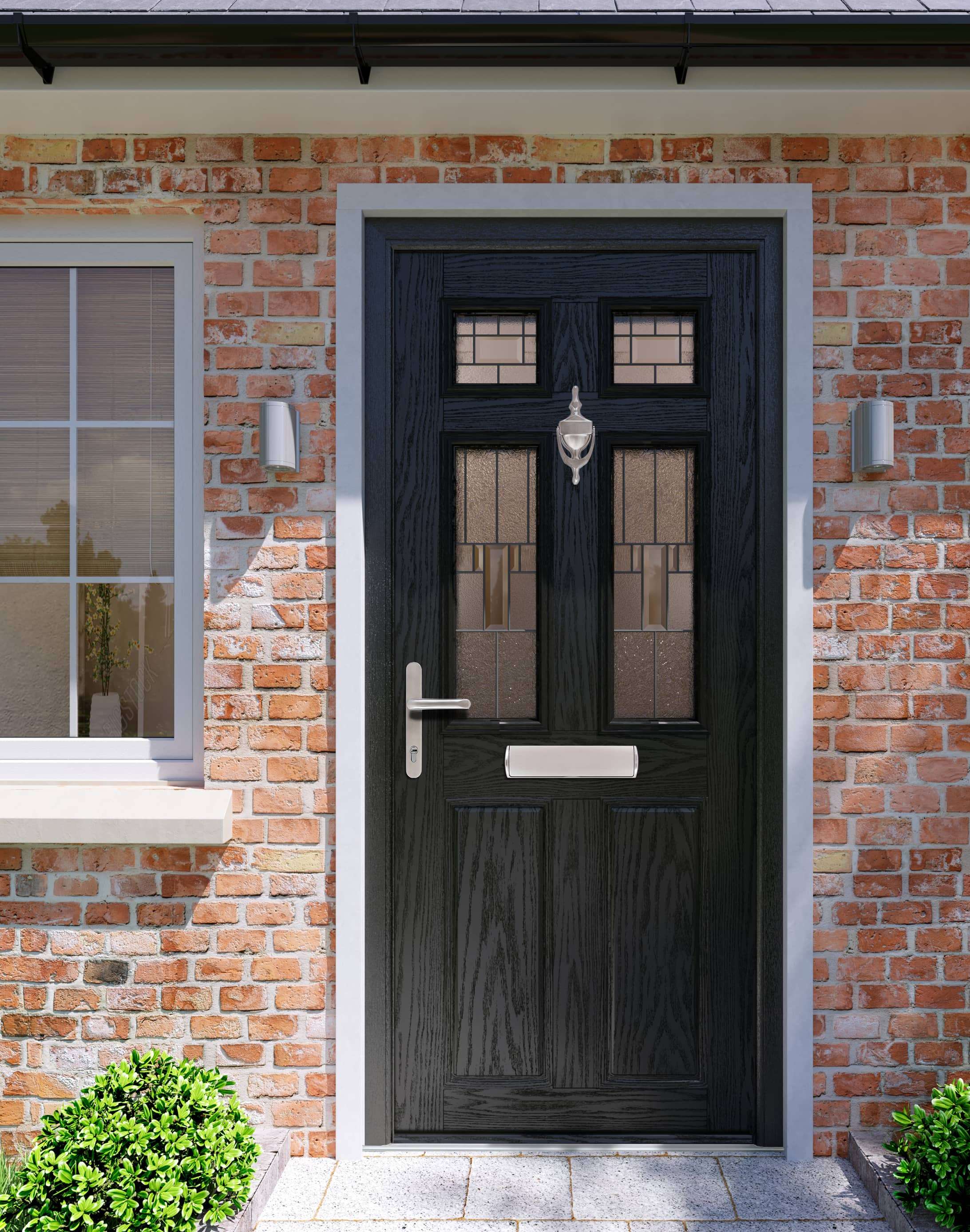 Apeer Inspiration - Accessibility Black Front Door with knocker
