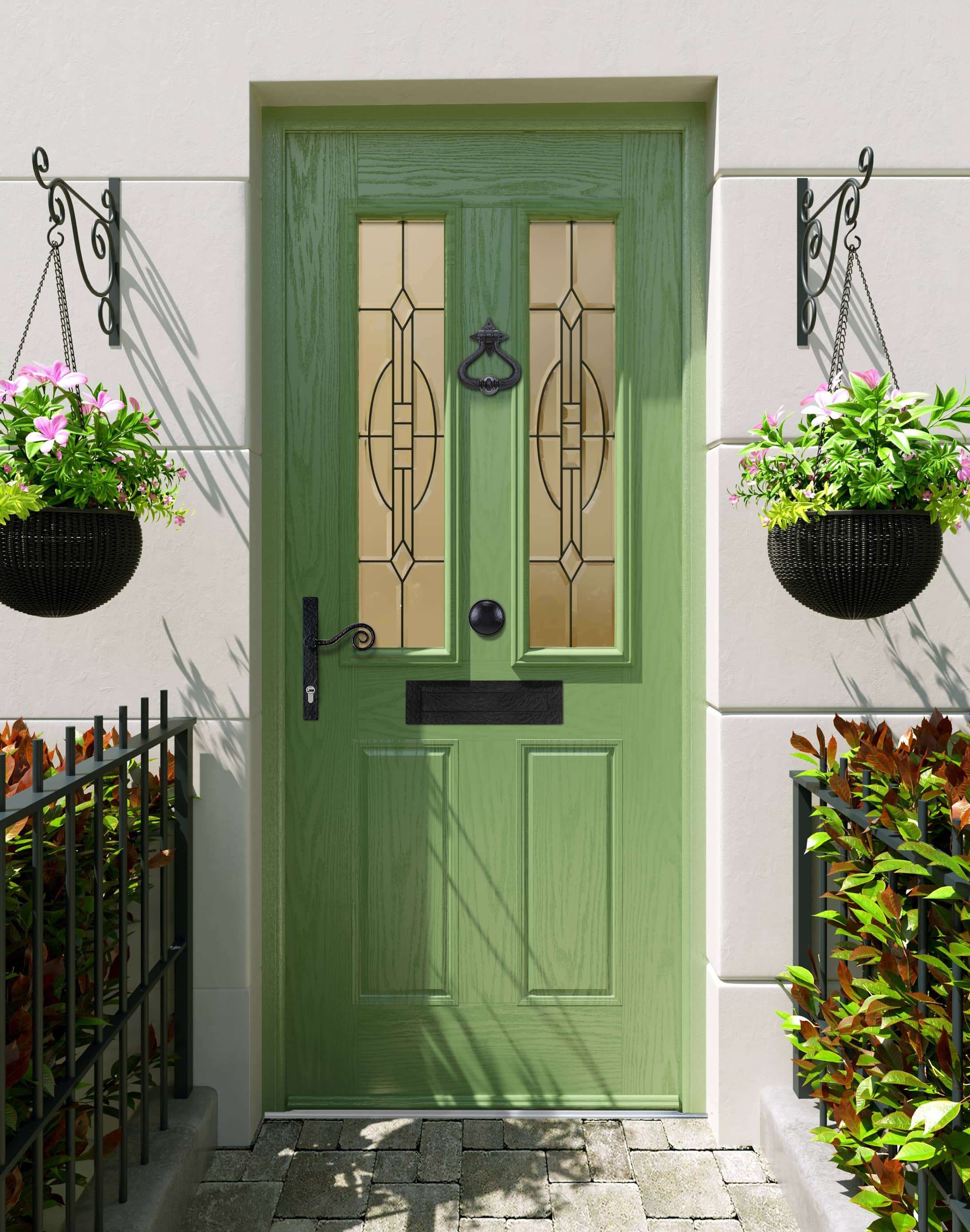 Apeer Inspiration - Accessibility Green Front Door with knocker